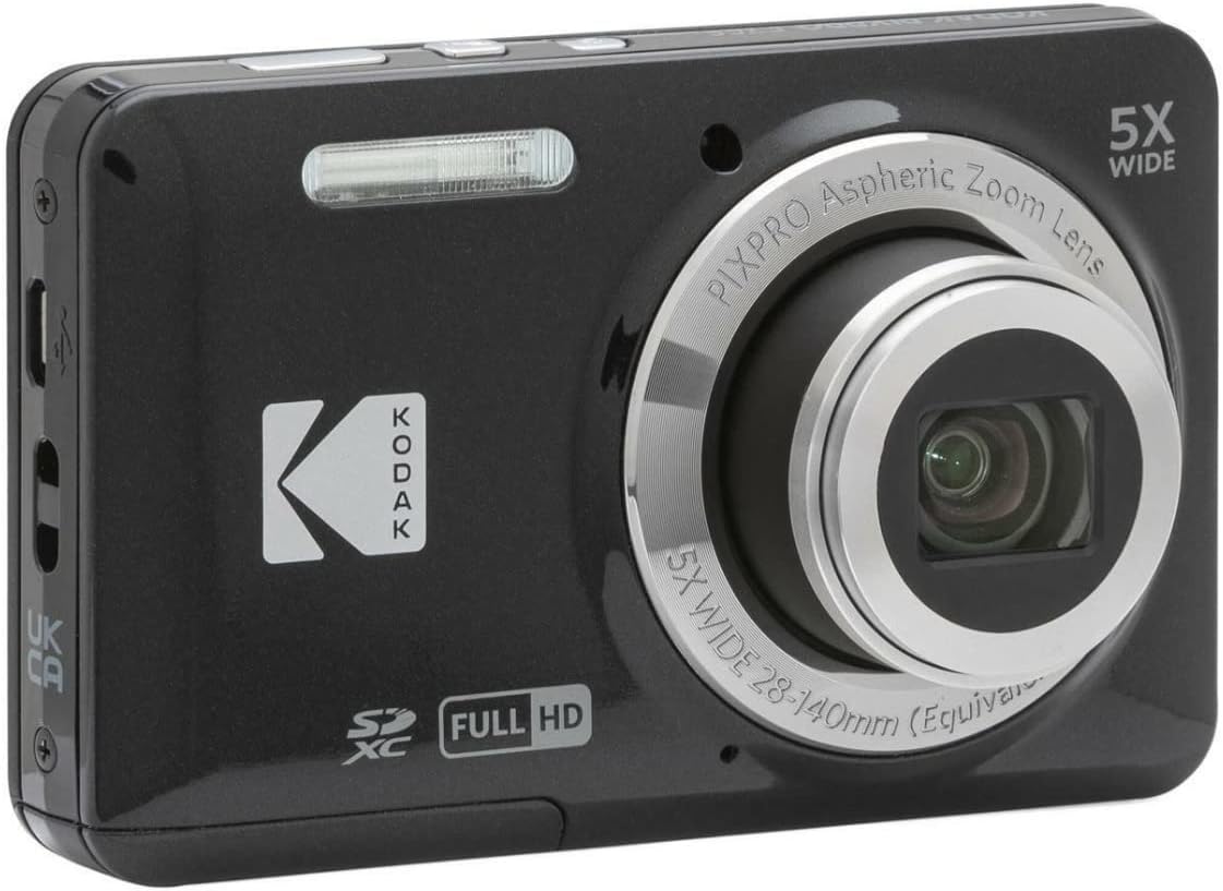 Kodak PIXPRO Friendly Zoom FZ55 Digital Camera (Black) Bundle