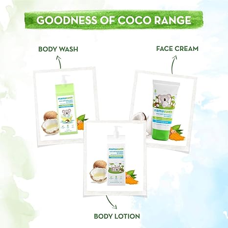 MAMAEARTH Coco Soft Baby Face Cream with Coconut Milk & Turmeric, 60g | Convenient 60g pack for everyday use.