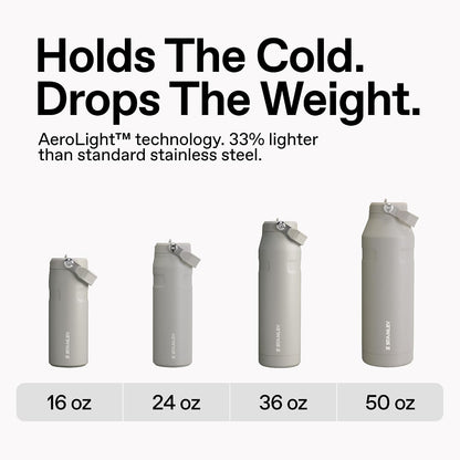 STANLEY IceFlow Flip Straw 2.0 Bottle, 16 oz, Ash
