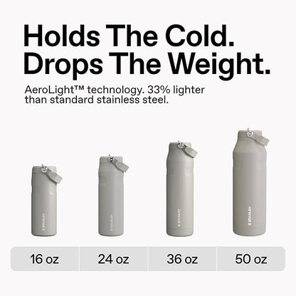 STANLEY IceFlow Flip Straw 2.0 Bottle, 50 oz, Frost