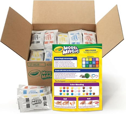 Crayola Model Magic (30 Pack), Air Dry Modeling Material, Teacher Classroom Must Haves, School Supplies for Kids, Soft Clay Alternative, 15 Colors, 1 oz Packs
