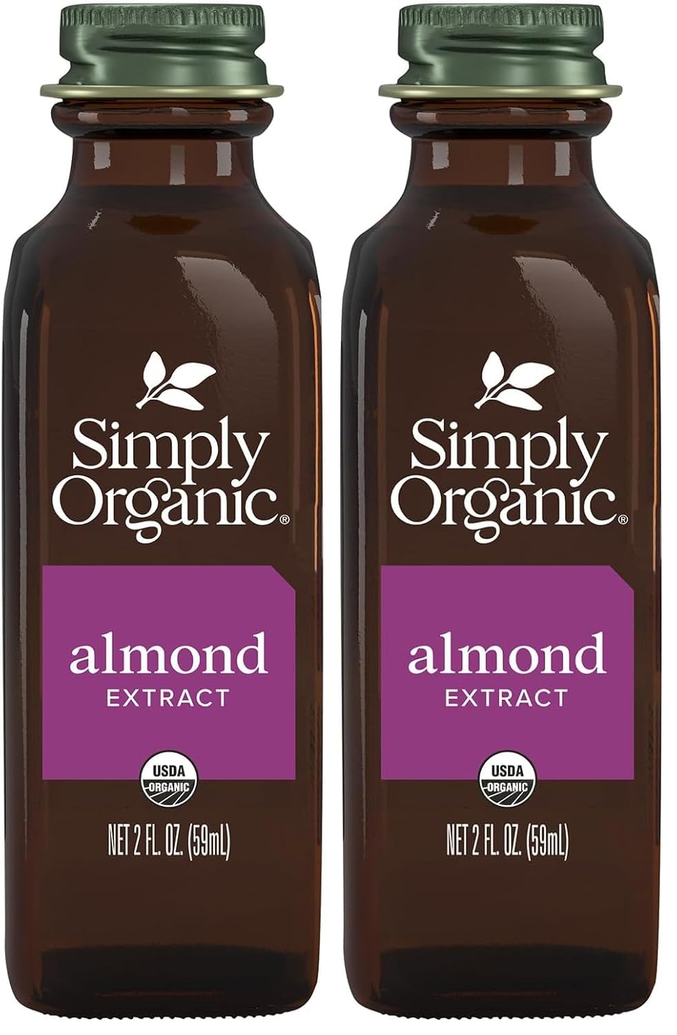 Simply Organic Almond Extract, Certified Organic | 2 oz (Pack of 2)