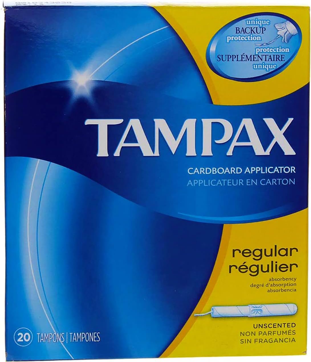 Tampax Tampons with Flushable Cardboard Applicator - Regular - 20 ct - 2 pk