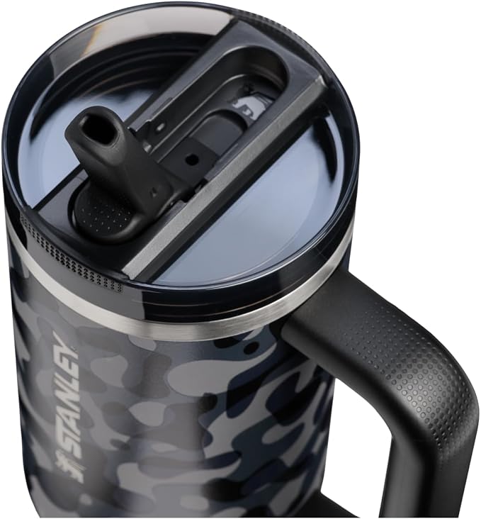 STANLEY Quencher ProTour Flipstraw Tumbler, 30 oz, Black Interfusion