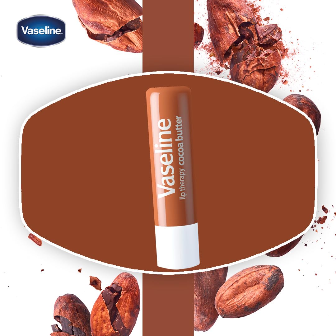 Vaseline Lip Therapy Cocoa Butter Packs 2 Count (Pack of 2)