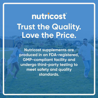 Nutricost Vitamin D3 + K2 (5000 IU D3 / 100mcg MK7) 120 Softgels, GMO-Free