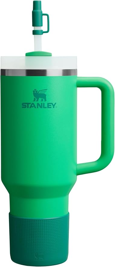 Stanley Quencher Boot and Straw Cover Cap | Anti-Slip Silicone Protector for Tumbler with Handle | Accessory Set for Stainless Steel Drinking Cup | BPA-Free