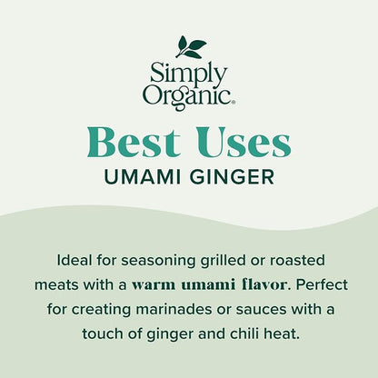 Simply Organic Sheet Pan Seasoning, Umami Ginger, 0.99 Ounce (Pack of 1)