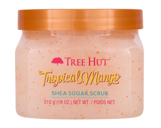 Tree Hut Tropical Mango Body Scrub, Exfoliating & Hydrating Sugar Scrub with Shea Butter & Essential Oils, Smooth Skin, Body Exfoliator For All Skin Types, Self Care Gifts for Women, Vegan, 18 Oz