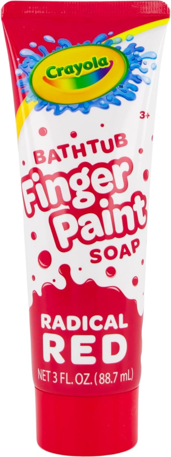 Crayola Bathtub Fingerpaint 5 Color Variety Pack, 3 Ounce Tubes (Bluetiful Blue, Screamin' Green, Radical Red, Flamingo Pink, Royal Purple)