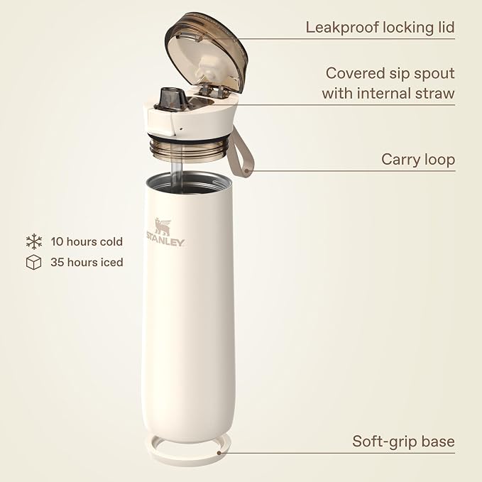 STANLEY Flowstate Spring Bottle, 20 oz, Cream