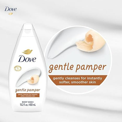 Dove Body Wash, Gentle Pamper 3-Pack – Soothing Moisturizing Cleanser for Soft Skin, 15.22 Oz Ea