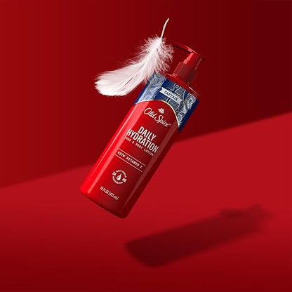 Old Spice Hand & Body Lotion for Men, Daily Hydration, 24/7 Hydration, 24/7 Replenishing Rich Moisture for Dry Skin, Lightweight Formula, Captain with Vitamin E Scent, 16 fl oz (Pack of 4)