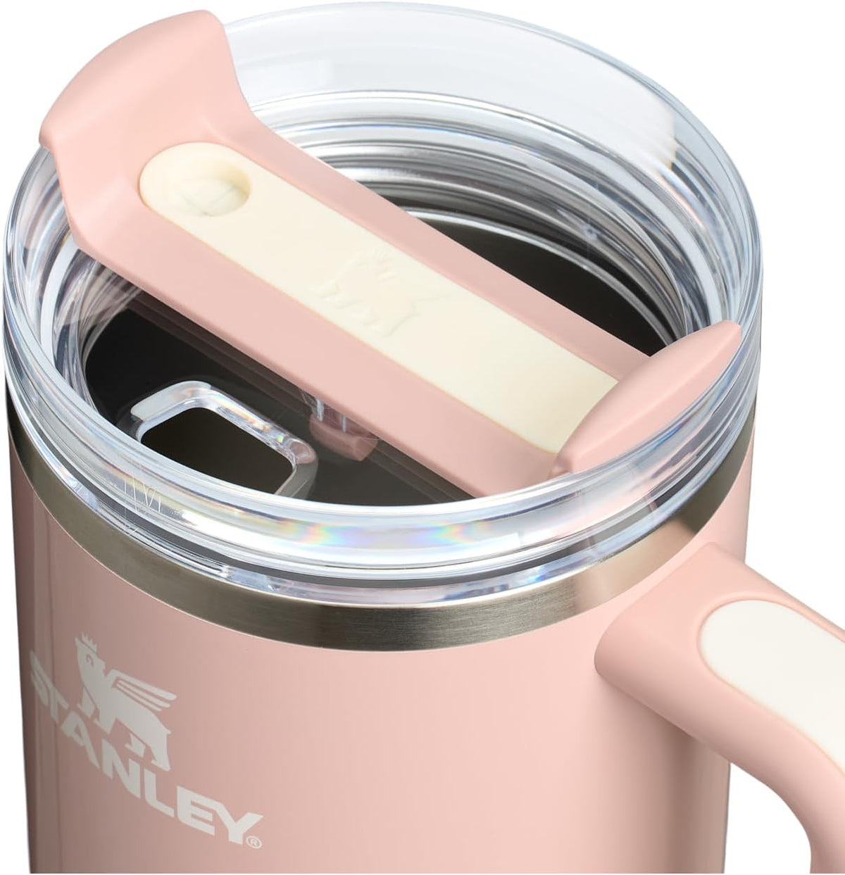 STANLEY Quencher H2.0 Flow State Tumbler, 40 oz, Peach Whip Gloss