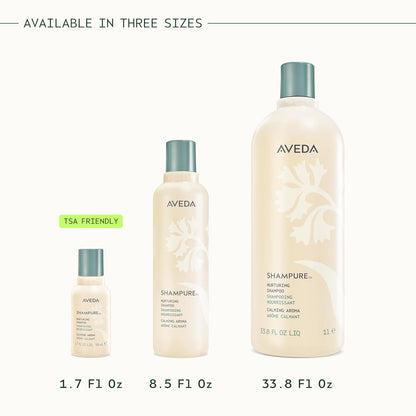 AVEDA Shampure Nurturing Shampoo for Fine to Medium Hair | Gently Cleanses and Nourishes Hair | With Abyssinian Oil | Calming Aroma of Lavender & Ylang Ylang | 96% Naturally Derived*