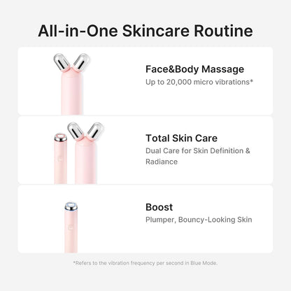 medicube Glass Glow Booster Duo: Mini Booster Pro Plus Pink & Collagen Jelly Cream | Enhances Absorption & Radiance | Firming, Hydrating & Glow | Korean Facial Device, Gifts for Women, Skincare Set