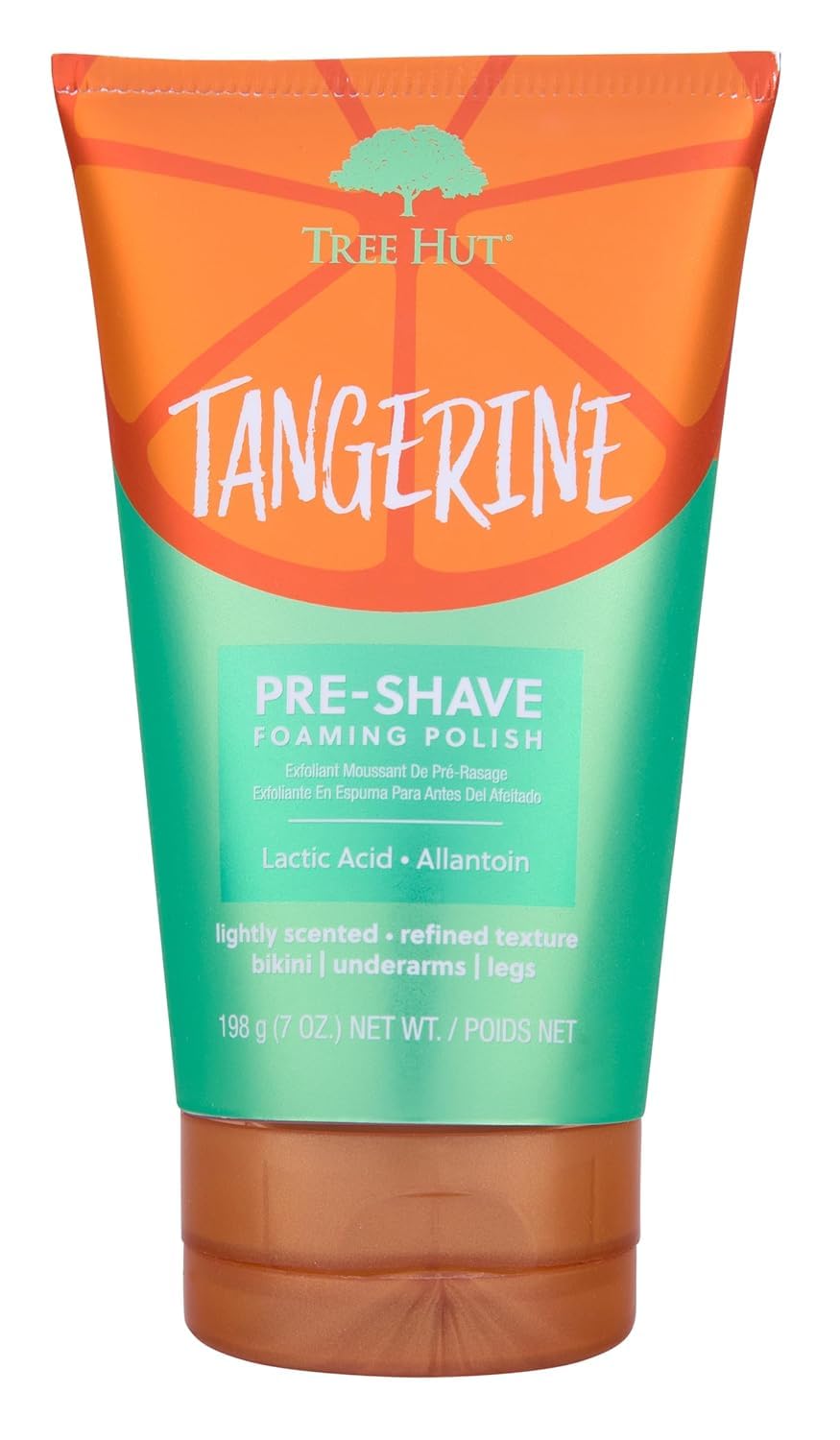 Tree Hut Tangerine Shave Prep Polish, Gently Soothe & Prep Skin, Exfoliating Shave Essential, 7 fl oz.