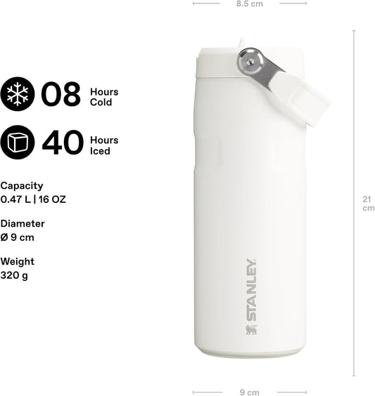 Stanley 1913 Flip Straw Sports Water Bottle 0.47L - Frost
