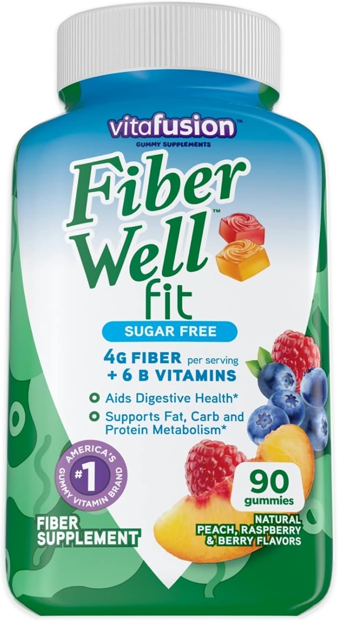 Vitafusion Fiber Well Fit Gummies, 90 Count and L’il Critters Kids Fiber Gummies, 90 Gummies