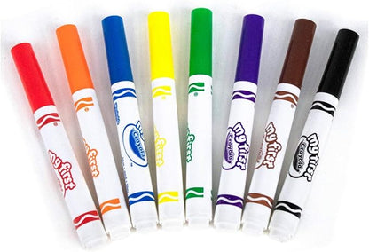 CRAYOLA MyFirst Washable Markers - Assorted Colours (Pack of 8) | Easy-Grip Markers Ideal for Toddlers Hands | Ideal for Kids Aged 12+ Months