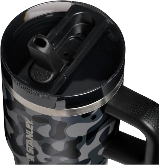 STANLEY Quencher ProTour Flipstraw Tumbler, 20 oz, Black Interfusion