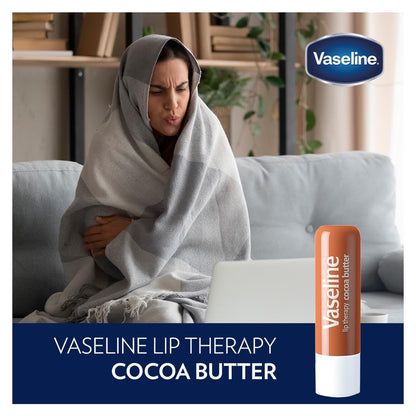 Vaseline Lip Therapy Cocoa Butter Packs 2 Count (Pack of 2)