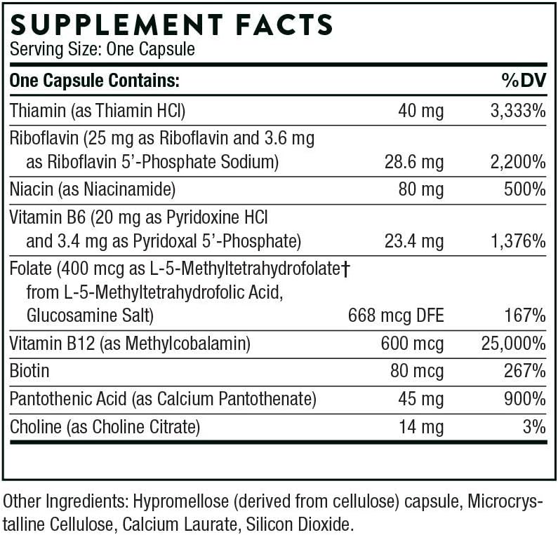 THORNE - Nutrient Essentials Duo - Iron Bisglycinate & B-Complex #12 for Energy Support and Blood Building - 60 Servings
