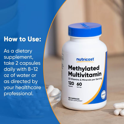 Nutricost Methylated Multivitamin 120 Capsules, 60 Servings
