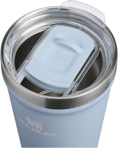 STANLEY Everyday Tumbler 16 oz | Press Fit Drink Through Lid | Beverage, Coffee, and Cocktail Cup | Insulated Stainless Steel Wine Glass | BPA-Free | Blue Dream Stone