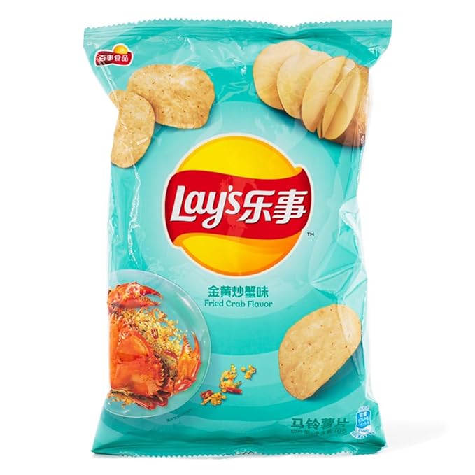 Lays, Potato Chips Fried Crab Flavor, 2.5 Ounce