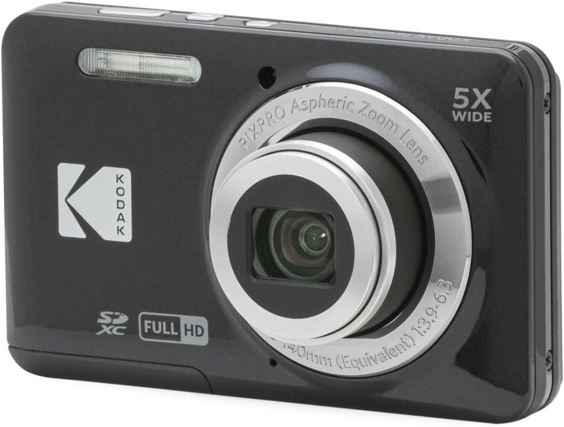 Kodak PIXPRO Friendly Zoom FZ55 Digital Camera (Black) Bundle