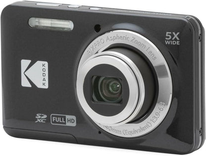 Kodak PIXPRO Friendly Zoom FZ55 Digital Camera (Black) Bundle