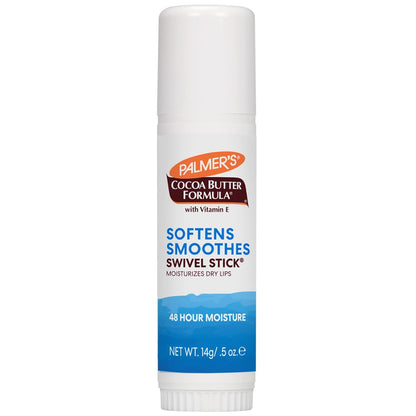 Palmer's Cocoa Butter Formula Duo Pack, Moisturizing Swivel Stick and Lip Balm with Vitamin E, All Day Moisturization, For use on Lips, Dry Patches, Marks & Scars,2 Count (Pack of 2)