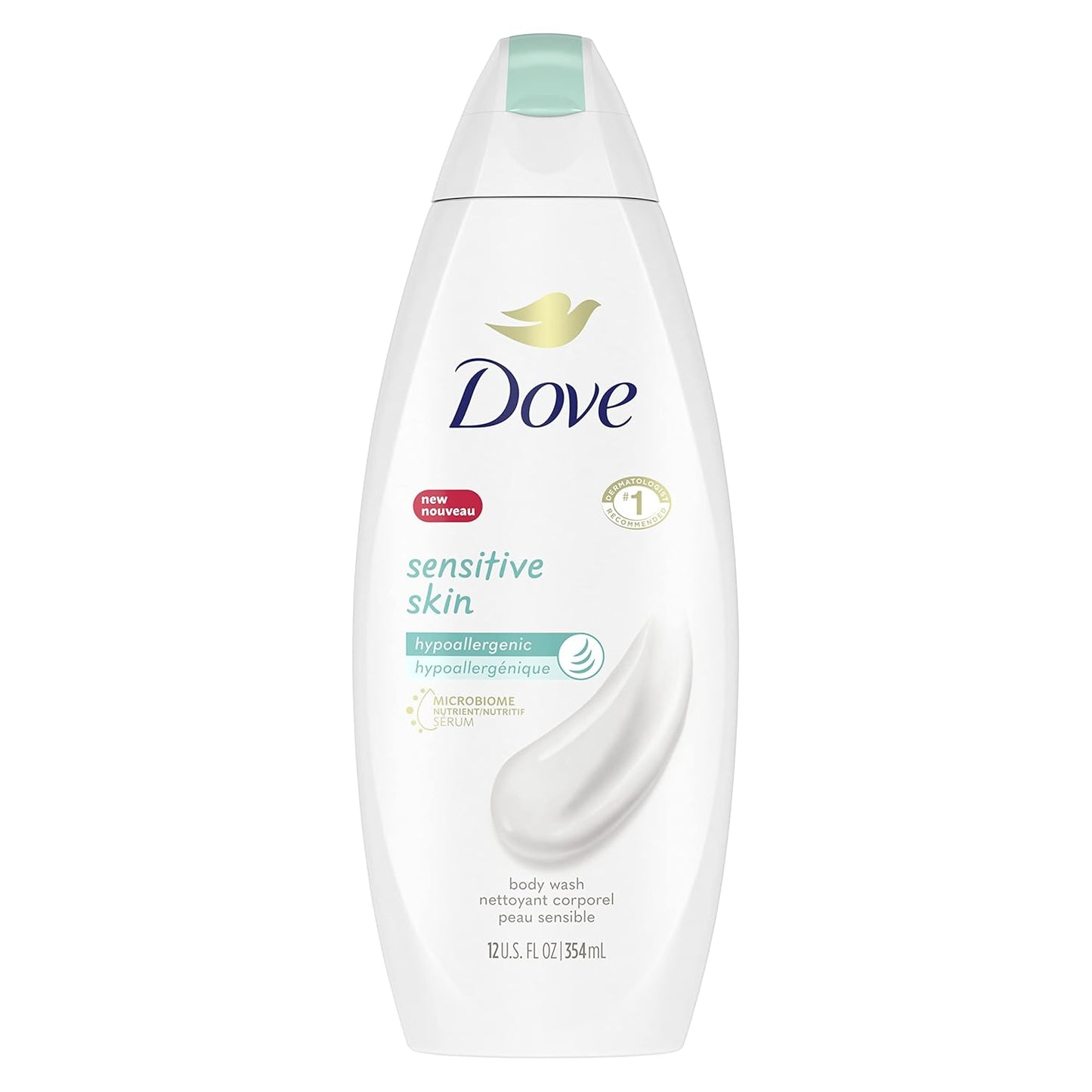 Dove Body Wash, Sensitive Skin, 12 oz