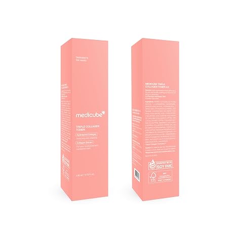 medicube Triple Collagen Toner, Korean Skincare, 4.73 fl.oz, (Pack of 3)