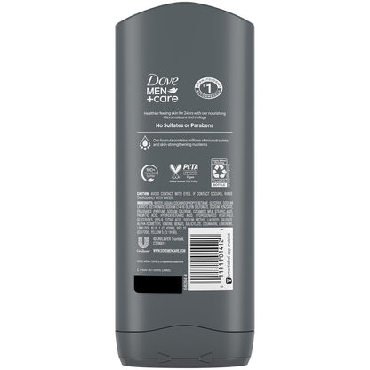 Dove Men+Care Body + Face Wash 6-Pack – Clean Comfort with 24HR Nourishing MicroMoisture, Lemon & Cedarwood Scent, 13.5 Oz Ea
