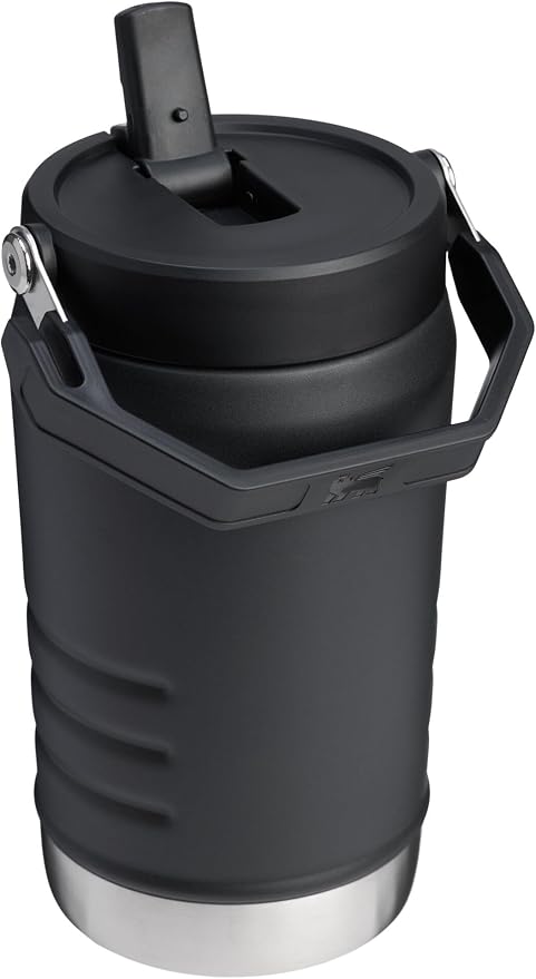 STANLEY IceFlow Flip Straw 2.0 Jug, 40 oz, Black 2.0