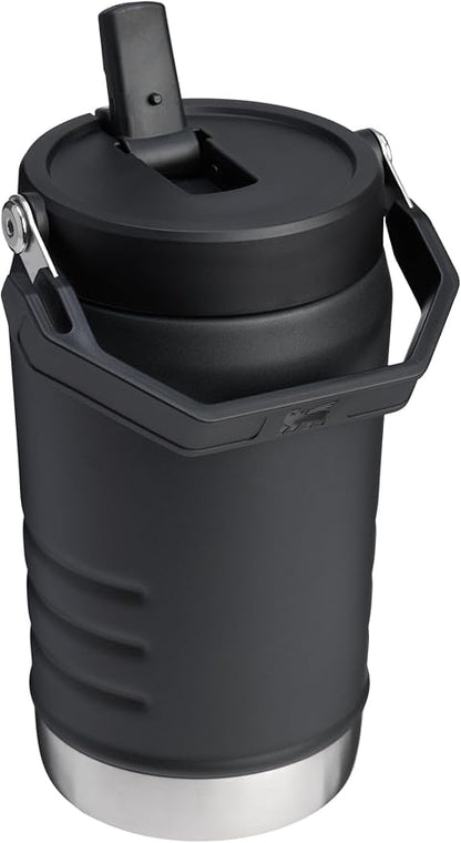 STANLEY IceFlow Flip Straw 2.0 Jug, 40 oz, Black 2.0