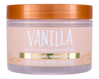 Tree Hut Vanilla Whipped Shea Body Butter, Long-Lasting Hydration for Soft, Smooth Skin, Nourishing Essential Body Care, Lightweight Moisturizer, 8.4 fl oz