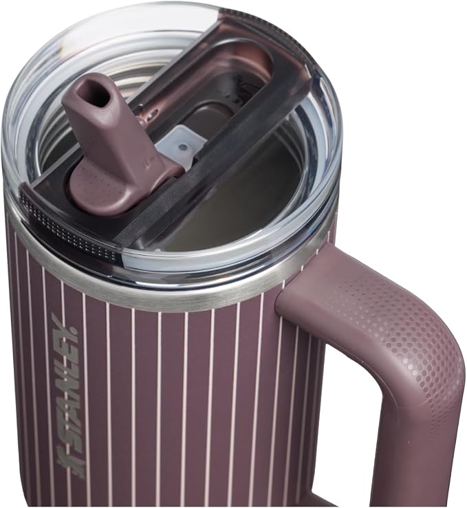 STANLEY Quencher ProTour Flipstraw Tumbler, 30 oz, Fig Pinstripe