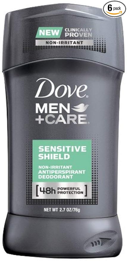 Dove Men+Care Antiperspirant Deodorant, Sensitive Shield 2.7 oz (Pack of 6)