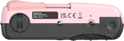 KODAK EC35 35mm Film Camera 35mm, Reusable, Focus-Free, Built-in Flash, Slide Cover, Beginner Friendly (Film & AA Battery are not Included) (Single, Butter Yellow)