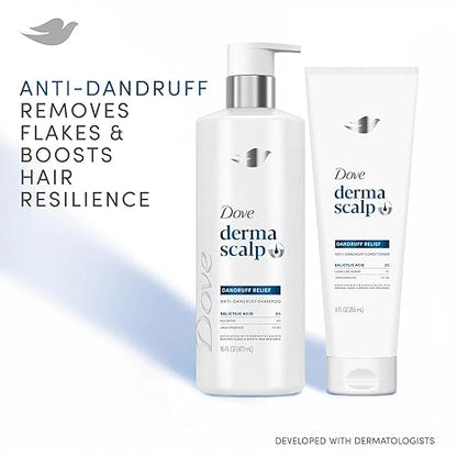 Dove Derma Scalp Anti-Dandruff Shampoo and Conditioner – Dandruff Relief Treatment with 2% Salicylic Acid, Niacinamide