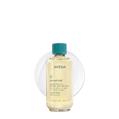 AVEDA Shampure Composition Oil | Bath, Body & Scalp | with Meadowfoam Oil & Certified Organic Sunflower | Calming Aroma of Certified Organic Lavender, Petitgrain, Ylang Ylang, 1.7 Fl Oz