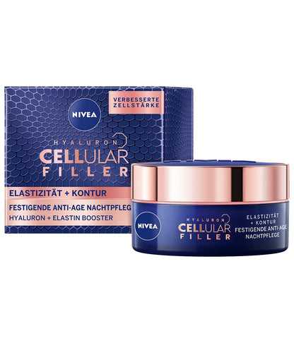 NIVEA Cellular Expert Lift Advanced Firming Day & Night Facial Cream Collection with Bakuchiol and Multi-Layer Hyaluronic Hydration for Mature Skin, Smoothing and Nourishing Anti-Age Duo, 2 × 50 ml