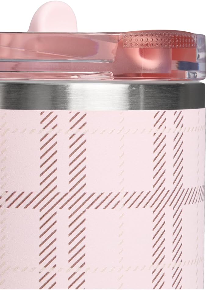 STANLEY Quencher ProTour Flipstraw Tumbler, 30 oz, Blossom Plaid