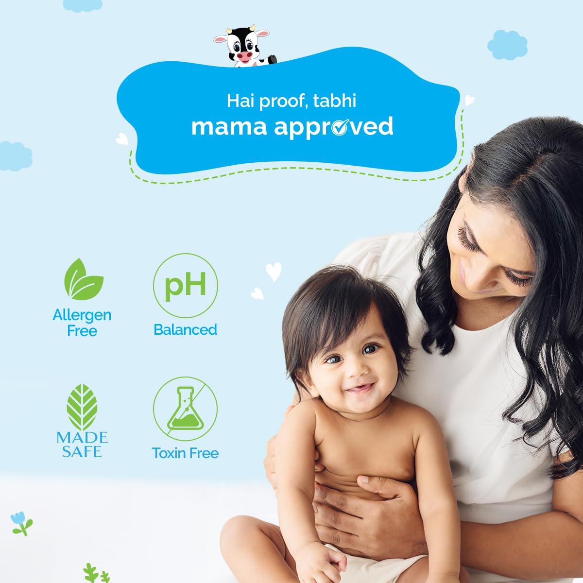 MAMAEARTH Baby Milky Soft Shampoo 13.53 Fl Oz (400ml) | with Oats Milk & Calendula