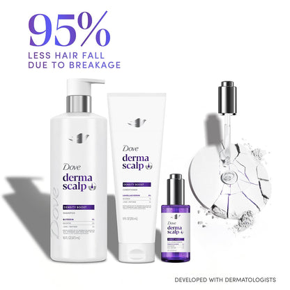 Dove Derma Scalp Thickening Shampoo and Conditioner – Density Boost with Niacinamide, Glycerin, Zinc & Peptides