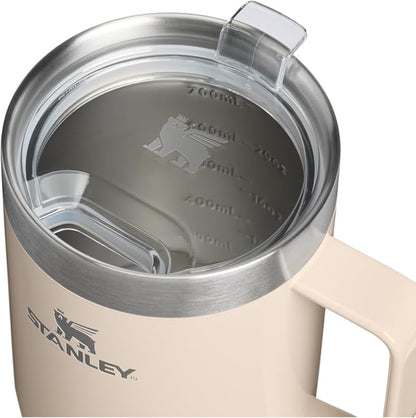 STANLEY The Everyday Suburban Mug | 24 oz | Drink Through Lid | Cup for Coffee, Tea and Drinks | Insulated Stainless Steel Coffee Mug | BPA-Free | Champagne Gloss