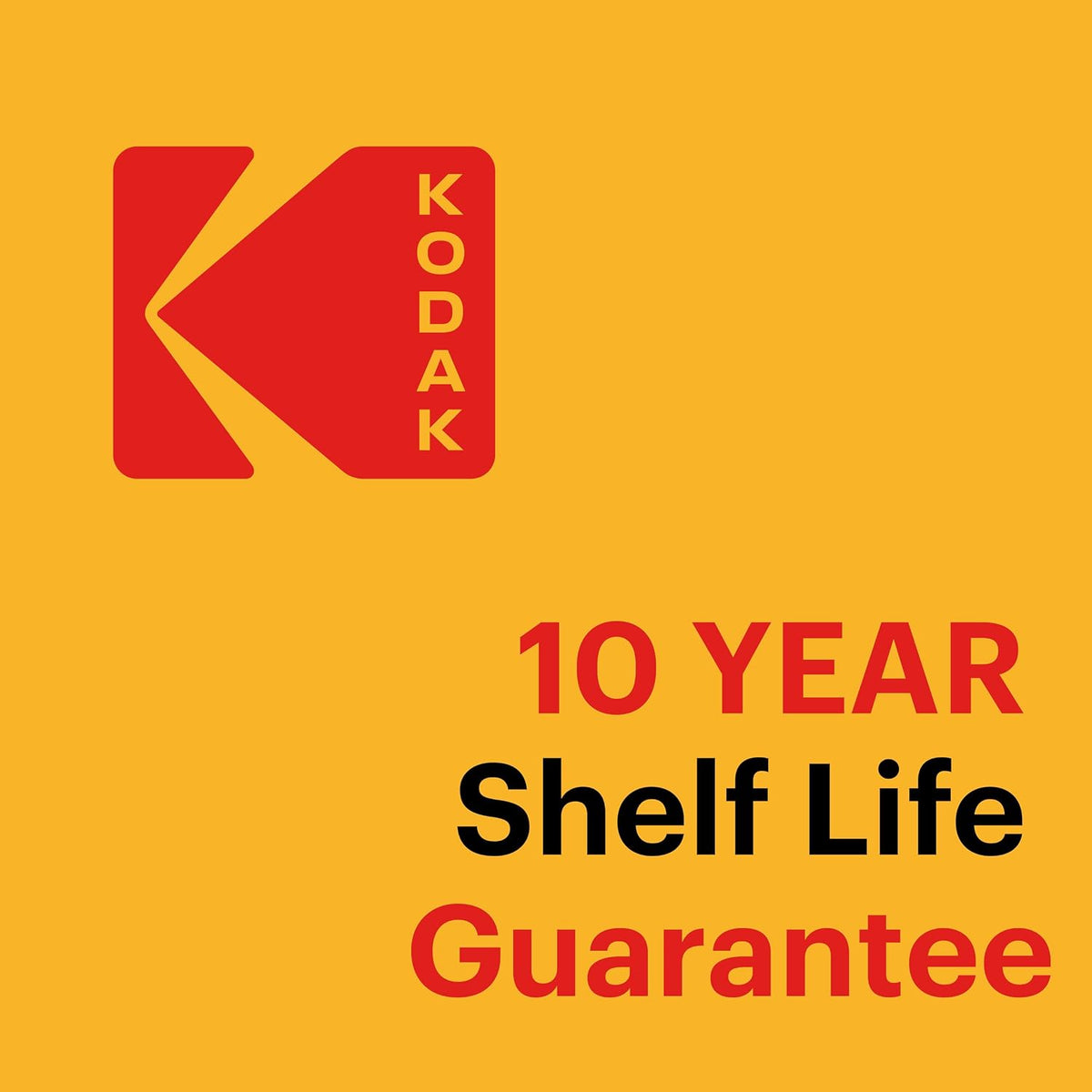KODAK 9V Alkaline Batteries (10 Pack) Smoke Alarm Battery, 6LR61, PP3